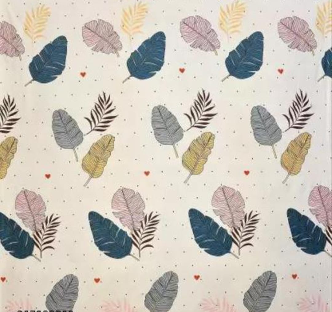 Super Soft Glace Cotton All Round Elastic Fitted Double Bed Bedsheet with 2 Pillow Cover