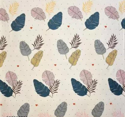 Super Soft Glace Cotton All Round Elastic Fitted Double Bed Bedsheet with 2 Pillow Cover