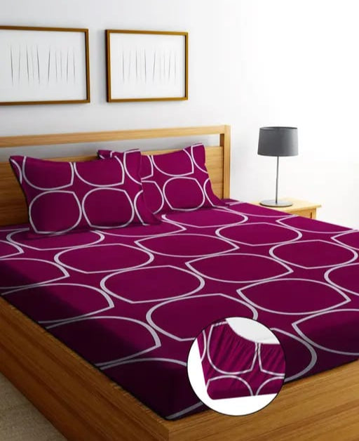 Double Bed Bedsheet with 2 Pillow Covers
